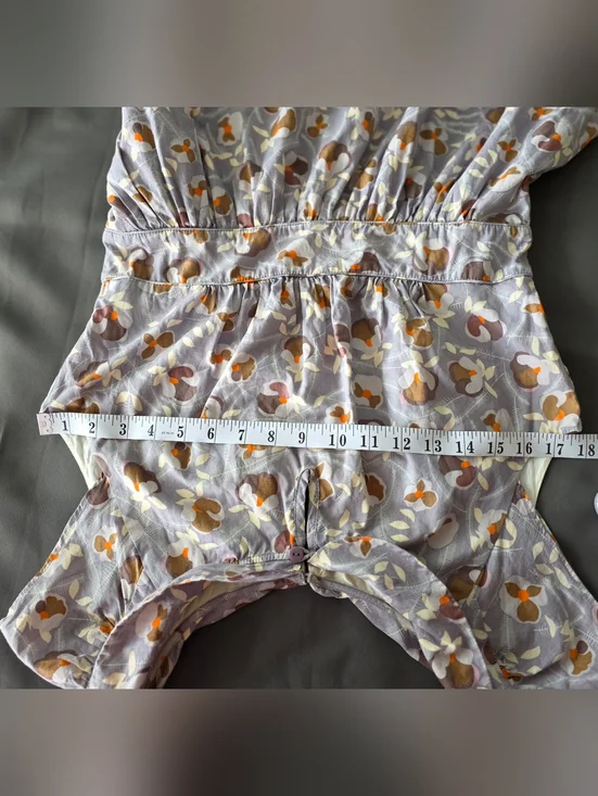 Retro Mary Jane/Tea Dress Short Sleeve Light Lavender Sz 7/8 Lined 100% Cotton - Picture 12 of 14